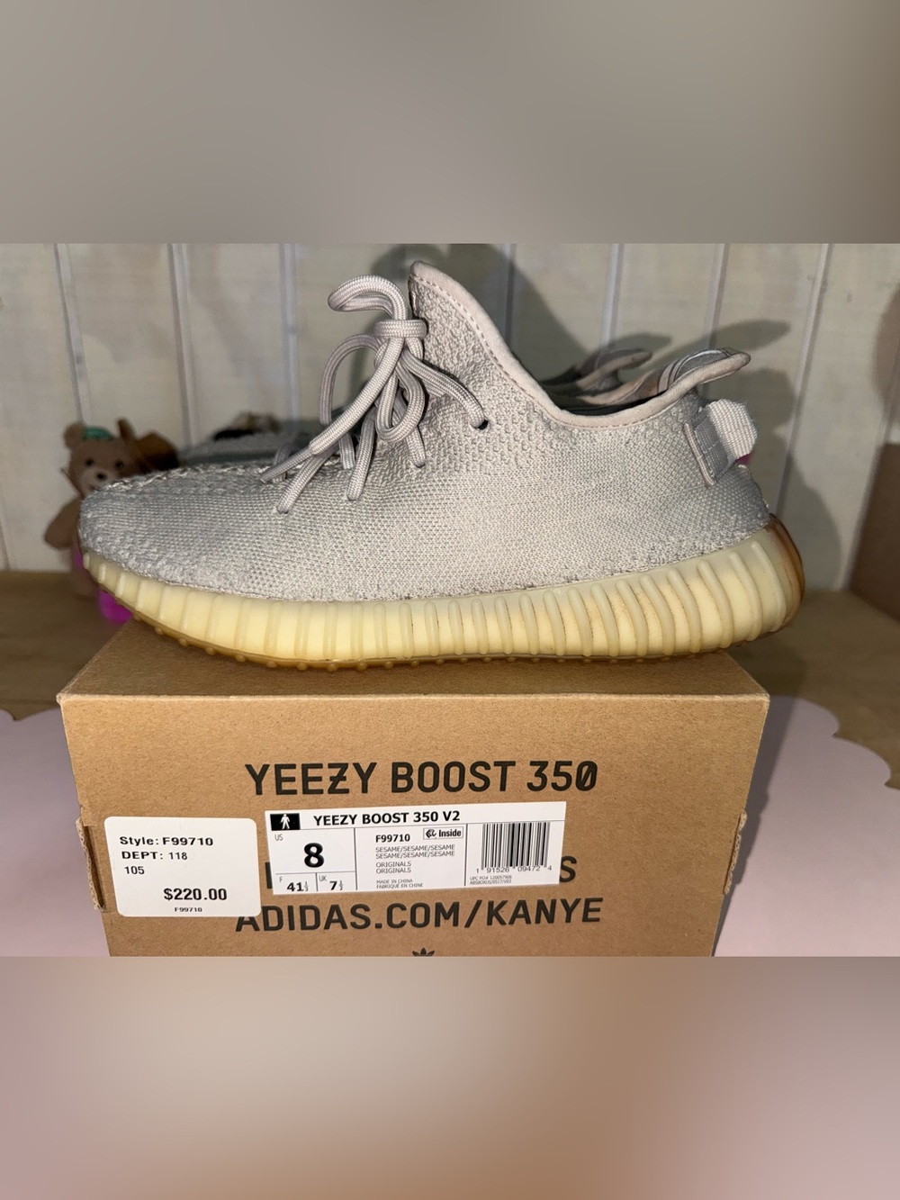 adidas Yeezy Boost 350 V2 Sesame/Tonal Cream